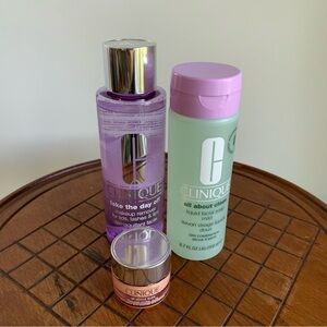 Clinique Bundle Makeup Remover Liquid Face Soap Eye Cream